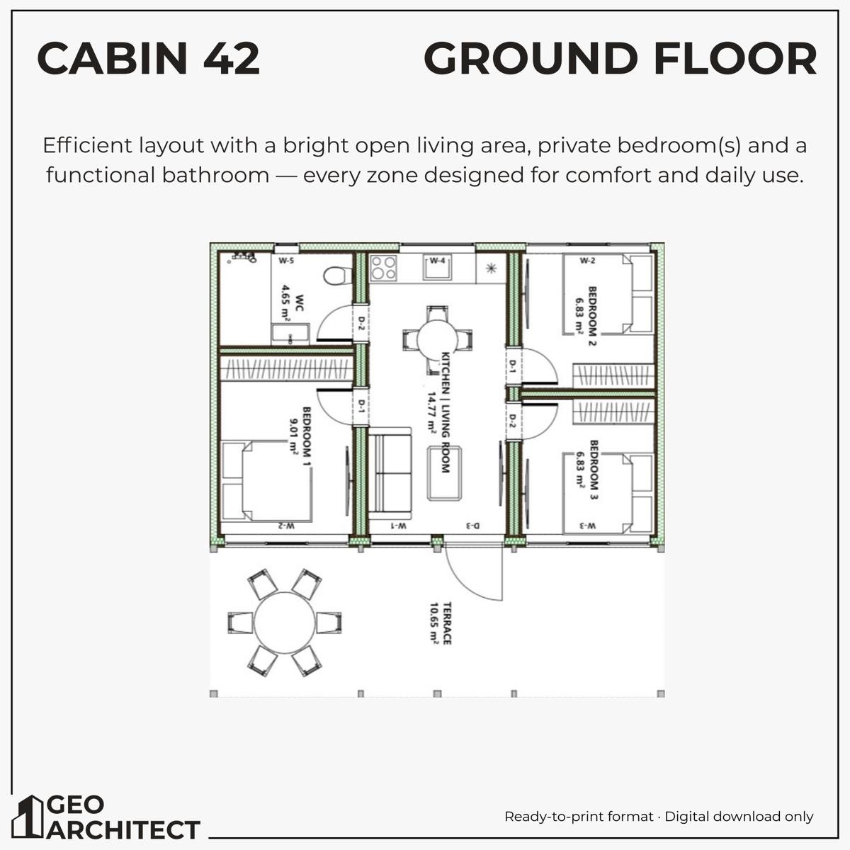 Cabin 42 drawing sheet 2