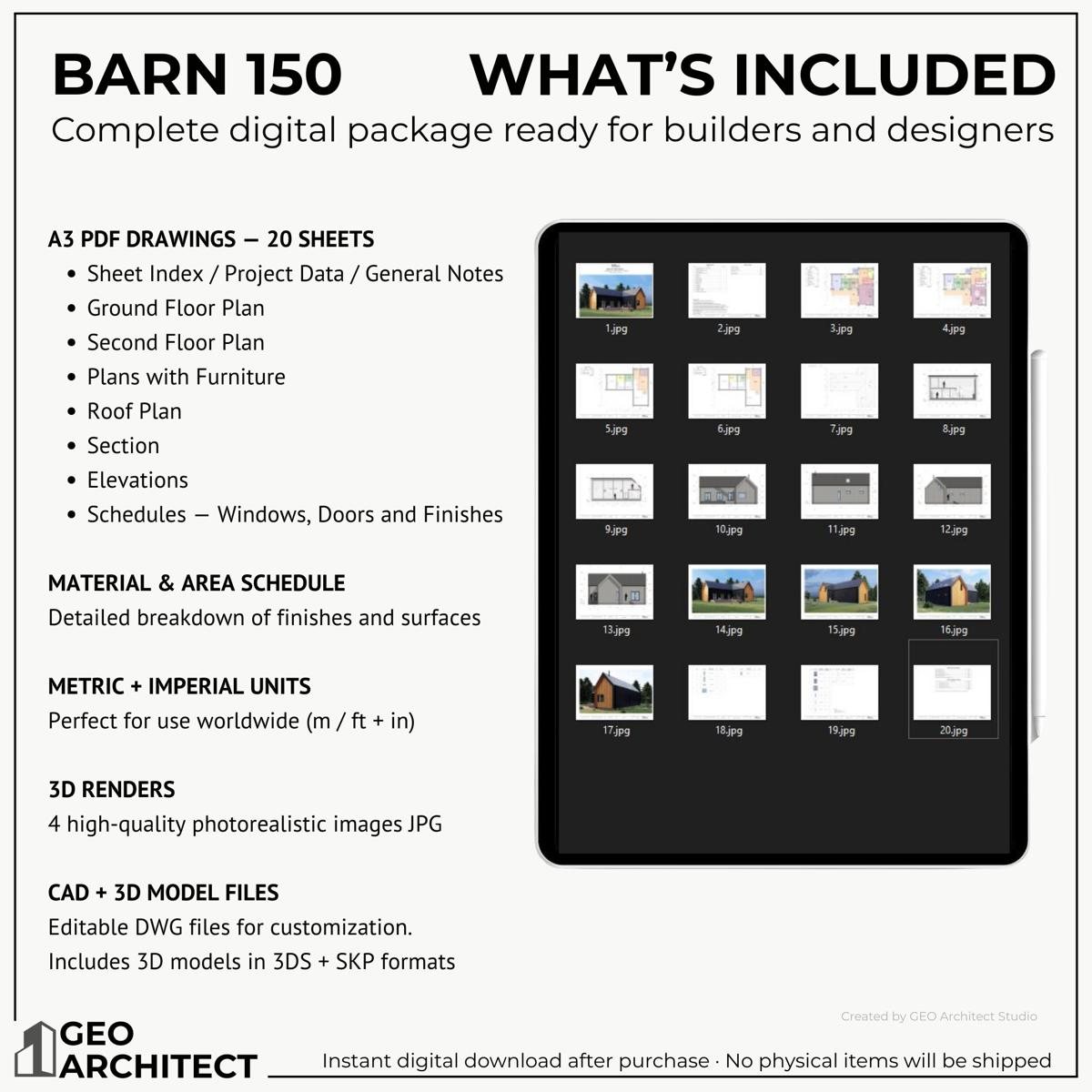 Barn 150 drawing sheet 4