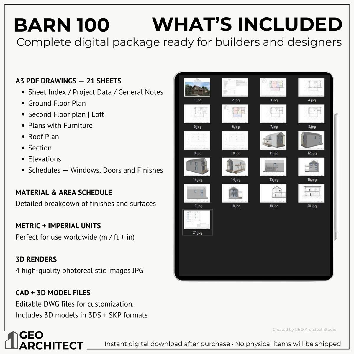 Barn 100 drawing sheet 4