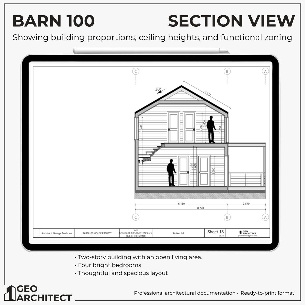 Barn 100 drawing sheet 6