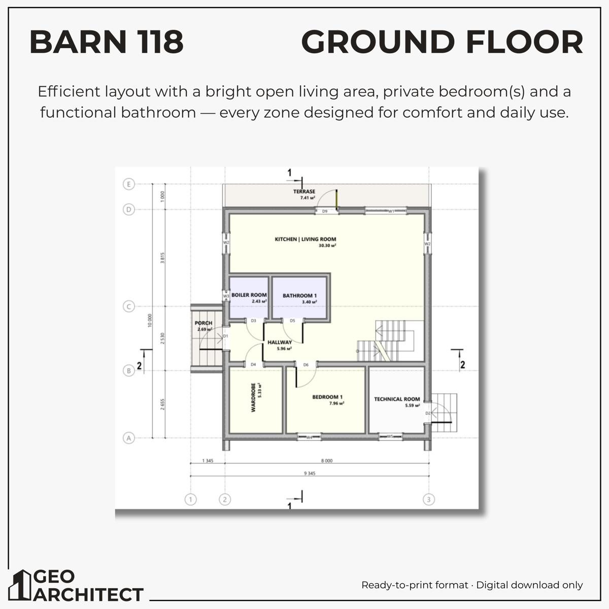 Barn 118 drawing sheet 1