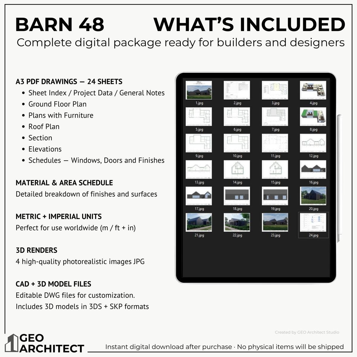 Barn 48 drawing sheet 3